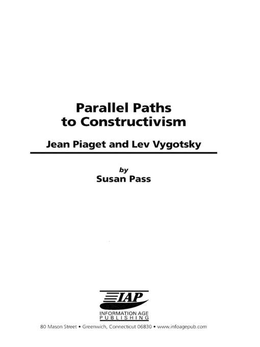 Title details for Parallel Paths to Constructivism by Susan Pass - Available